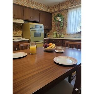 Vintage Kitsch Retro Franciscan Whitestone Oval Plate 10.5" Pink Pattern Edge